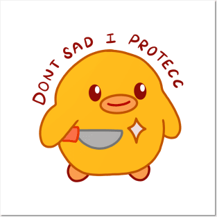 Duck With Knife Meme Posters and Art